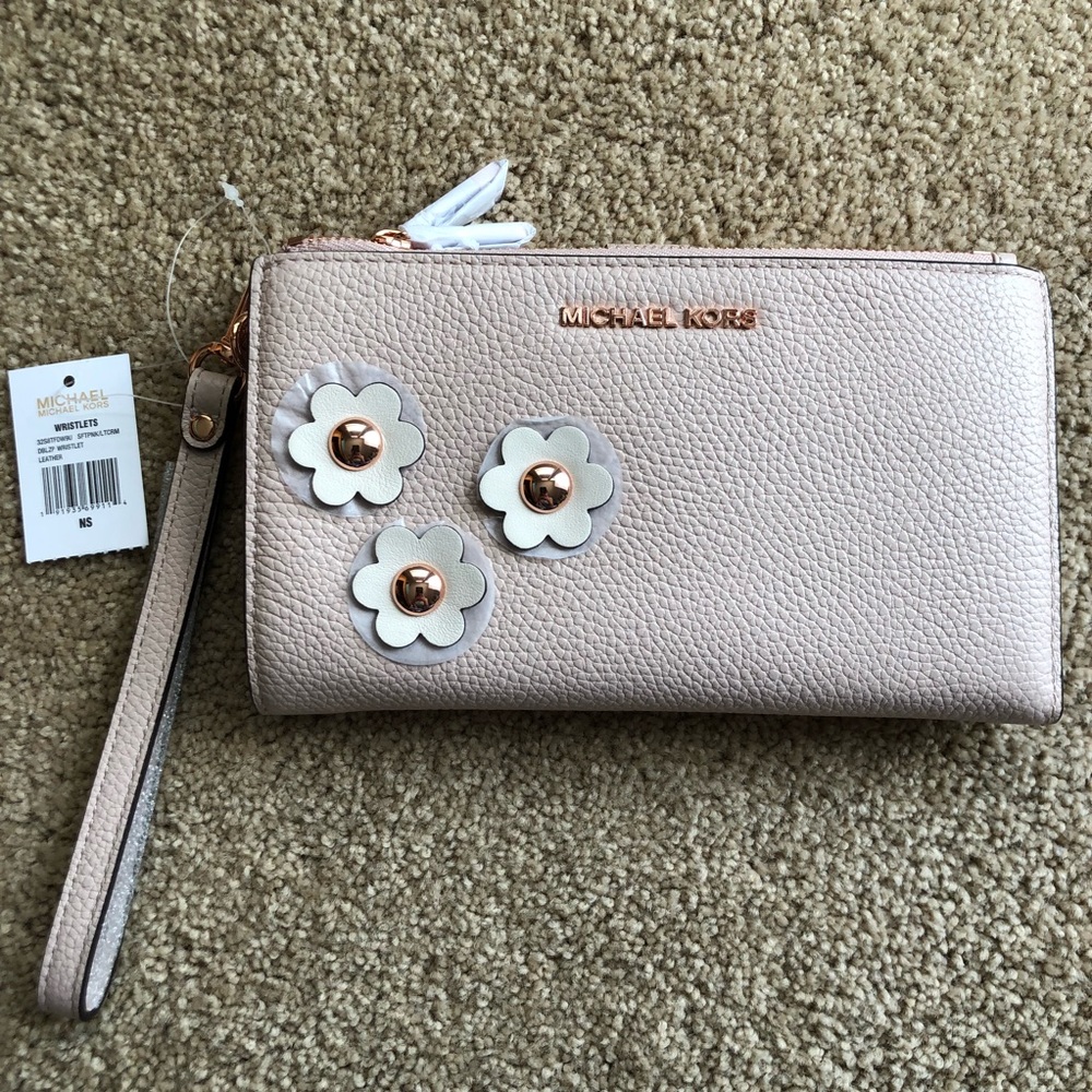 MICHAEL Michael Kors Blush Pink Wristlet